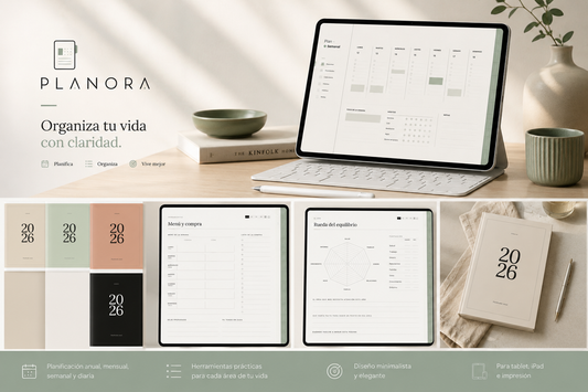 Planora Premium | Planner Digital 2026, 2027 y 2028